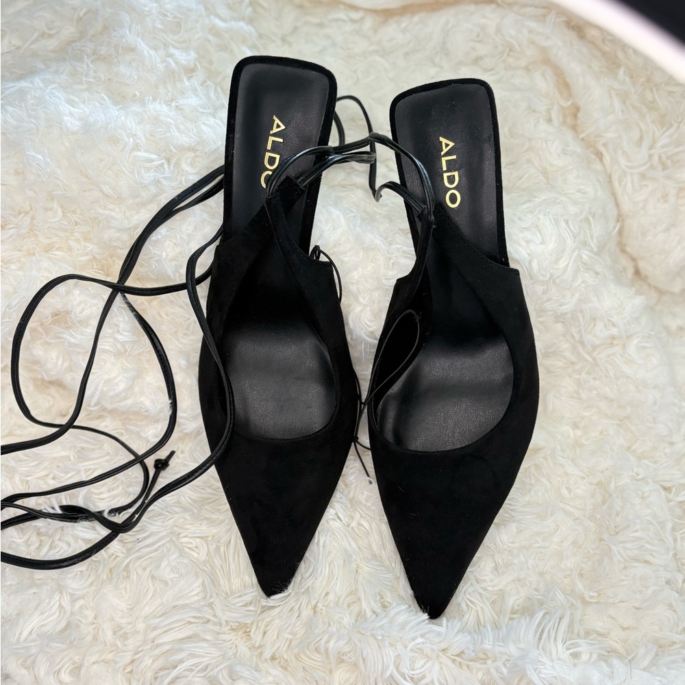 ALDO Women's Black Strappy Heels